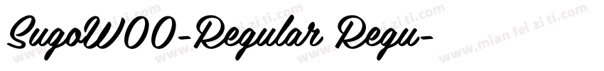 SugoW00-Regular Regu字体转换